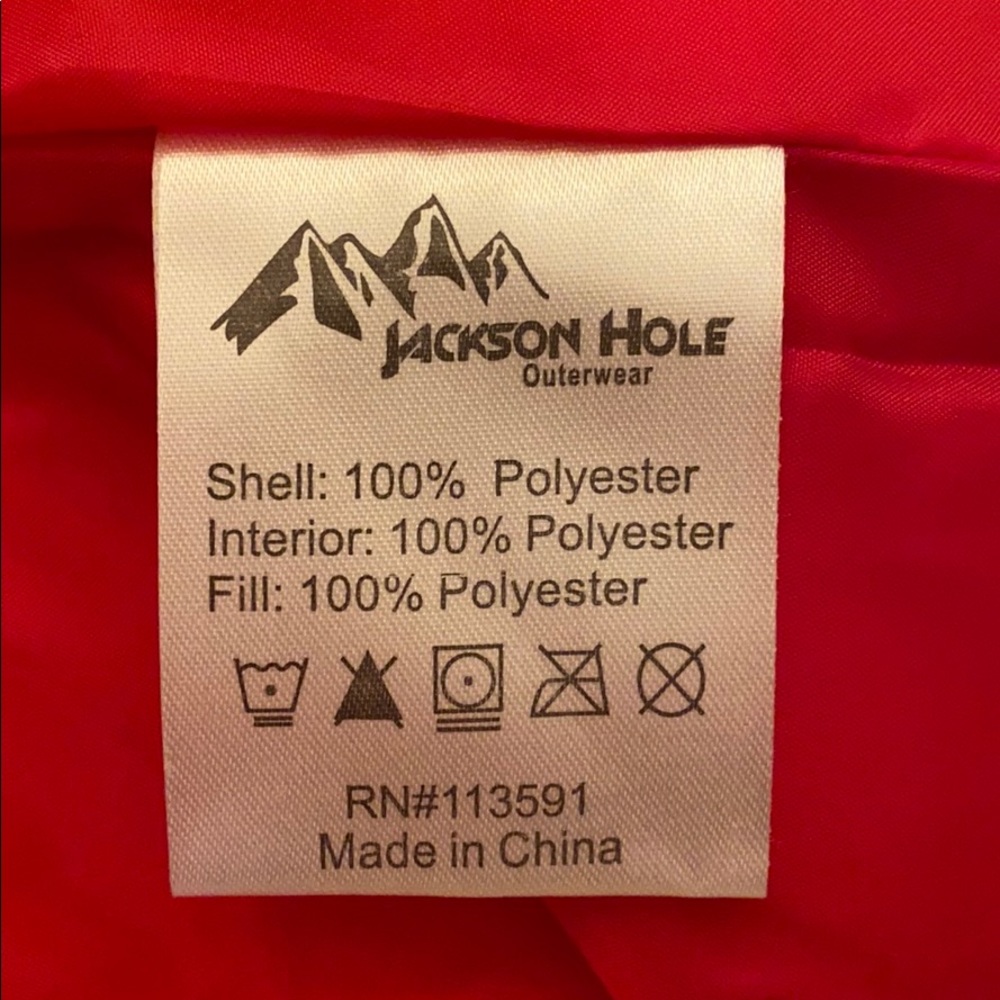 Jackson Hole red winter vest nwt Medium m new - Picture 4 of 4